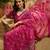 Rani georgette bandhni saree with unstitched blouse piece