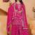 Pink georgette sequence embroidered sharara suit