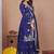 Blue vichitra silk sequence embroidered sharara suit