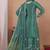 Sea green chinon silk sequence embroidered sharara suit