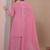 Light pink georgette sequence embroidered sharara suit