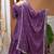 Lavender crepe silk sequence embroidered sharara suit