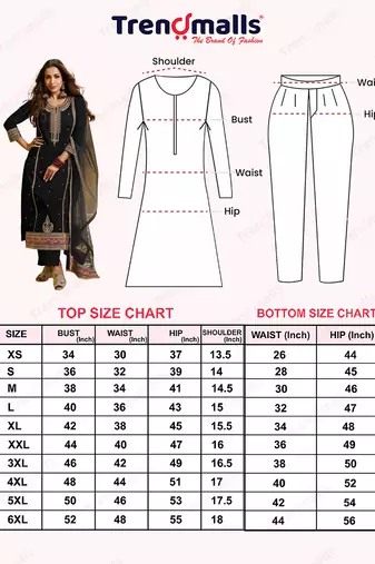 Black Georgette Embroidery Sequence Work Kurta Pant Dupatta For Women