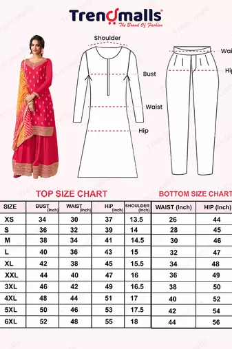pink Art Silk Embroidery Sequence Work Kurta Palazzo Dupatta For Women