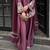 Wine embroidery crep silk full stitched farshi salwar