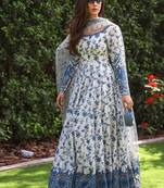 Skyburds embroidery sequence full stitched anarkali gown