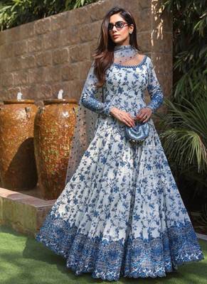 Skyburds embroidery sequence anarkali gown 3