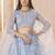 Designer Sky Blue Embroidered Lehenga Choli with Net Dupatta for Women