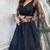 Black Slay in Style Elegant Net Lehenga Set for Special Occasions