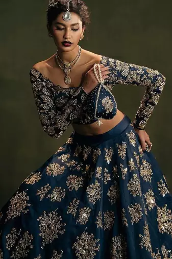 Designer Thread Work Lehenga For Sangeet Party