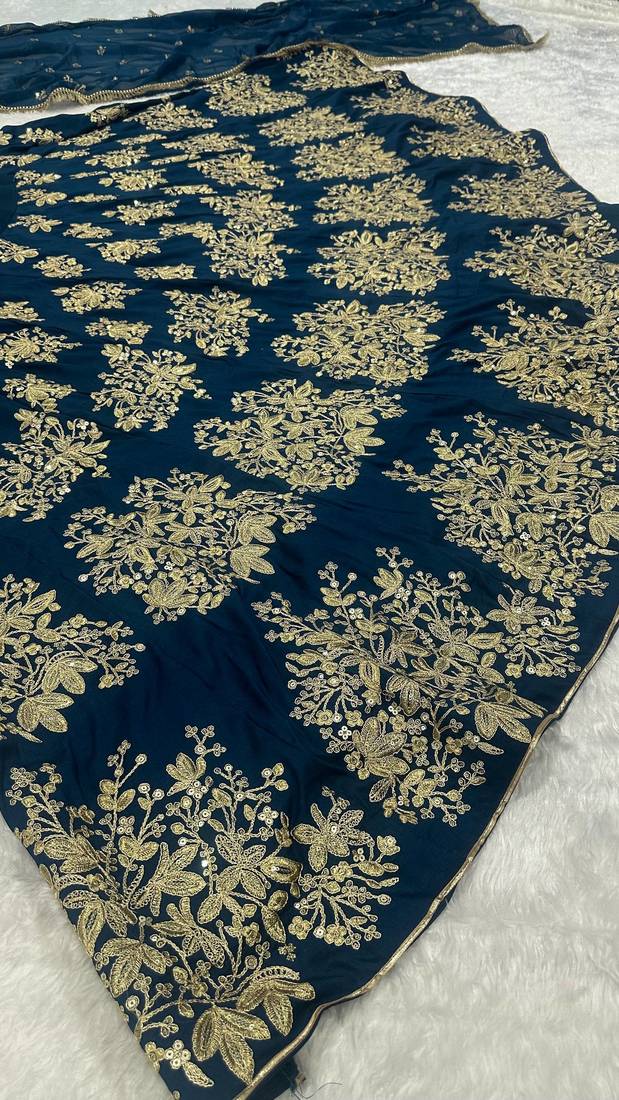 Designer Thread Work Lehenga For Sangeet Party