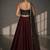 Red and Black Heavy Sequin Embroidered Corset Style Lehenga Choli Set
