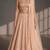Light Peach Sequin Work A-Line Lehenga Choli Set