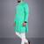 Seagreen solid cotton blend straight kurta for men