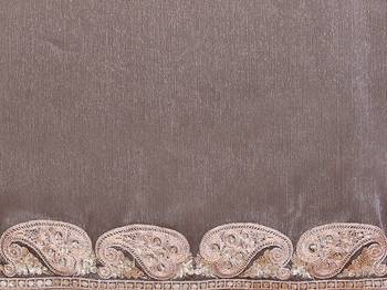 sitara silk blend embroidery work saree with unstitched gota patti blouse 4