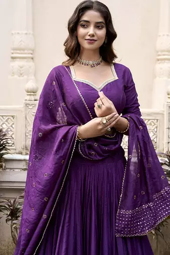 Ready To Wear Lehenga & Unstitched Blouse With Dupatta Free Size Upto 42