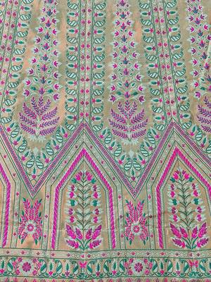 Ready To Wear Lehenga & Unstitched Blouse With Dupatta Free Size Upto 42 3