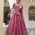 Floral Embroidered Ready To Wear Lehenga & Unstitched Blouse With Dupatta Free Size Upto 42