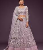 Embellished Semi-Stitched Lehenga & Unstitched Blouse With Dupatta Free Size Upto 42