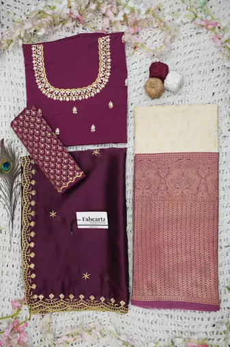 Embroidered Semi-Stitched Lehenga & Blouse With Dupatta Free Size Upto 42