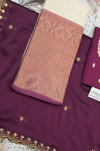 Embroidered Semi-Stitched Lehenga & Blouse With Dupatta Free Size Upto 42