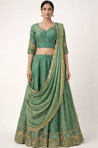 Embroidered Ready To Wear With Dupatta Free Size Upto 42