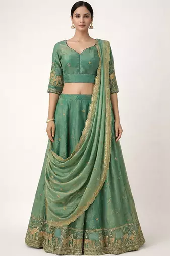 Embroidered Ready To Wear With Dupatta Free Size Upto 42