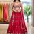 Embellished Sequinned Semi-Stitched Lehenga & Unstitched Blouse With Dupatta Free Size Upto 42