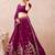 Embroidered Thread Work Ready To Wear Lehenga & Blouse With Dupatta Free Size Upto 42