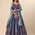 Ready To Wear Lehenga & Unstitched Blouse With Dupatta Free Size Upto 42