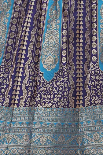 Ready To Wear Lehenga & Unstitched Blouse With Dupatta Free Size Upto 42