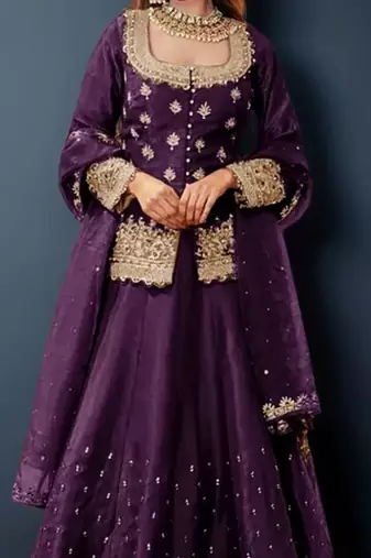 Embroidered Ready To Wear Lehenga & Blouse With Dupatta Free Size Upto 42
