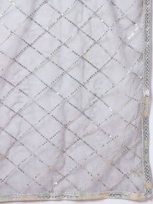 Mirror Zari Embroidered Lehenga With Choli & Dupatta Free Size Upto 42 3