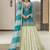Embroidered Thread Work Semi-Stitched Lehenga & Blouse With Dupatta Free Size Upto 42
