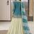 Embroidered Thread Work Semi-Stitched Lehenga & Blouse With Dupatta Free Size Upto 42