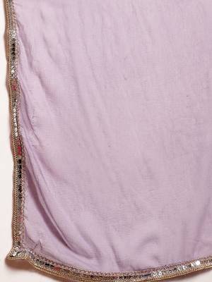 Purple Floral Printed Embroidered Silk Blend Lehenga Choli With Dupatta Free Size Upto 42 4