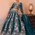 Embroidered Sequinned Semi-Stitched Lehenga & Unstitched Blouse With Dupatta Free Size Upto 42