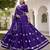 Women Purple Printed Cotton Lehenga & Blouse With Lace Detailing Dupatta Free Size Upto 42