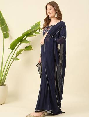 Printed Ready To Wear Lehenga & Blouse With Dupatta Free Size Upto 42 4