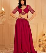 Embellished Ready To Wear Lehanga Choli Free Size Upto 42