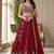 Embroidered Semi-Stitched Lehenga & Blouse With Dupatta Free Size Upto 42