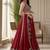 Embroidered Semi-Stitched Lehenga & Blouse With Dupatta Free Size Upto 42
