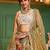 Embroidered Sequinned Semi-Stitched Lehenga & Unstitched Blouse With Dupatta Free Size Upto 42