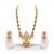 Golden long haram temple jewellery set