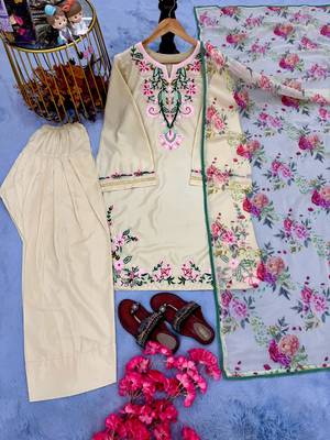  crepe farshi salwar kameez with printed dupatta party wear suit 2