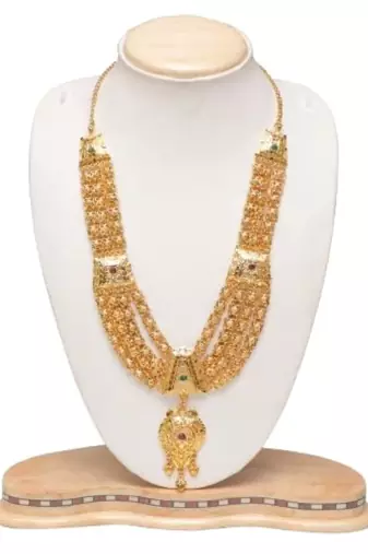 South Indian golden long haram set