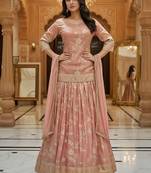 Floral Embroidered Lehenga Choli Free Size Upto 42