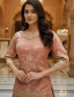 Floral Embroidered Lehenga Choli Free Size Upto 42 3