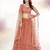 Embroidered Sequinned Semi-Stitched Lehenga & Unstitched Blouse With Dupatta Free Size Upto 42