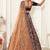 Embroidered Sequinned Semi-Stitched Lehenga & Unstitched Blouse With Dupatta Free Size Upto 42